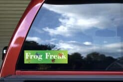 10in x 3in Frog Freak vinyl bumper stickers car window decals decal frogs sticker