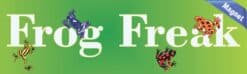 10in x 3in Frog Freak vinyl magnet bumpers car magnetic frogs magnet