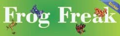 10in x 3in Frog Freak vinyl bumper stickers car window decals decal frogs sticker