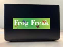 10in x 3in Frog Freak vinyl bumper stickers car window decals decal frogs sticker