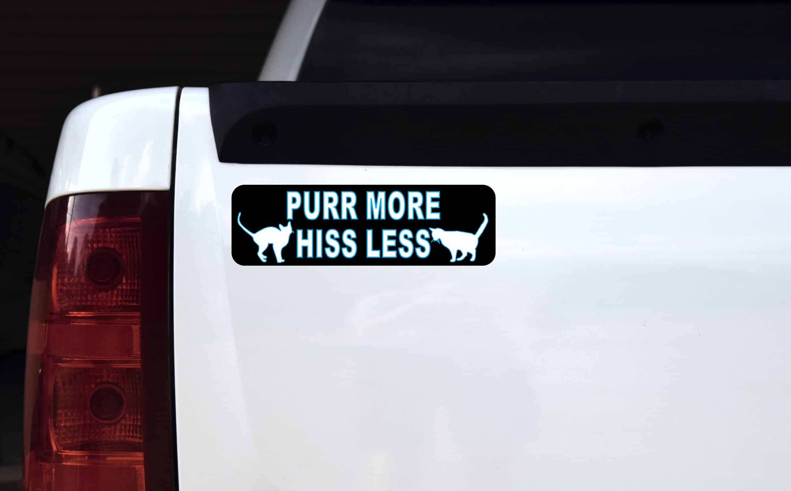 Purr More Hiss Less Magnet