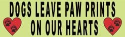 10in x 3in Dogs Leave Paw Prints Bumper Sticker Dog Window Stickers Decal Car Decals