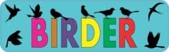 10in x 3in Birder Bird Watching Birds magnet bumper  Vinyl magnets
