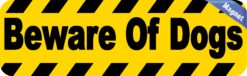 10in x 3in Beware of Dogs Warning Sign magnet bumper magnetic magnets