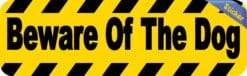 10in x 3in Beware of Dog Warning Sign Bumper Sticker Window Deca