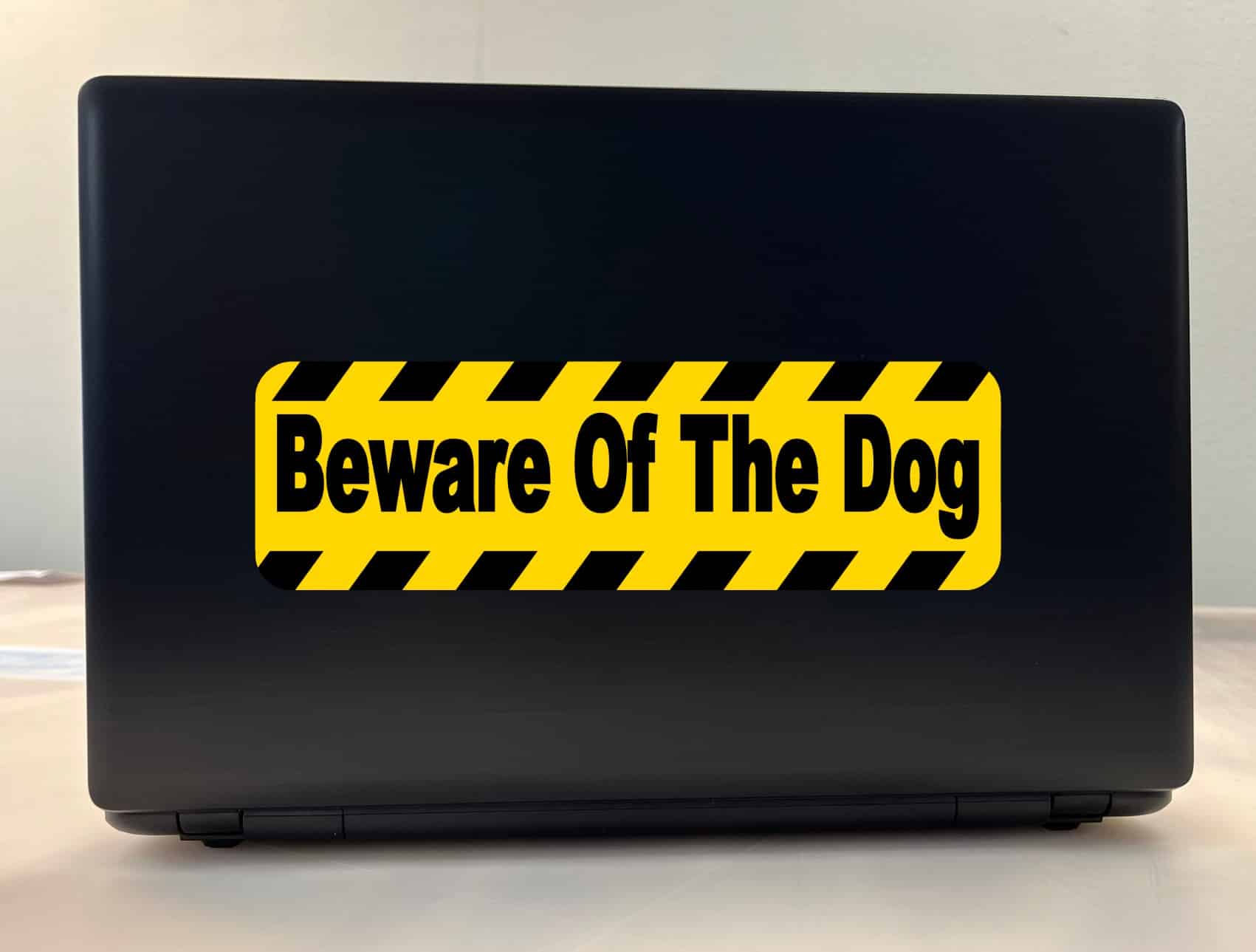 10in x 3in Beware of Dog Warning Sign Bumper Sticker Window Deca