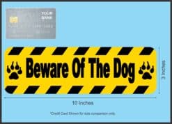 10in x 3in Beware of Dog Warning Sign magnet bumper  magnetic magnets