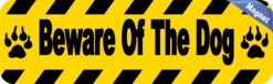 10in x 3in Beware of Dog Warning Sign magnet bumper  magnetic magnets