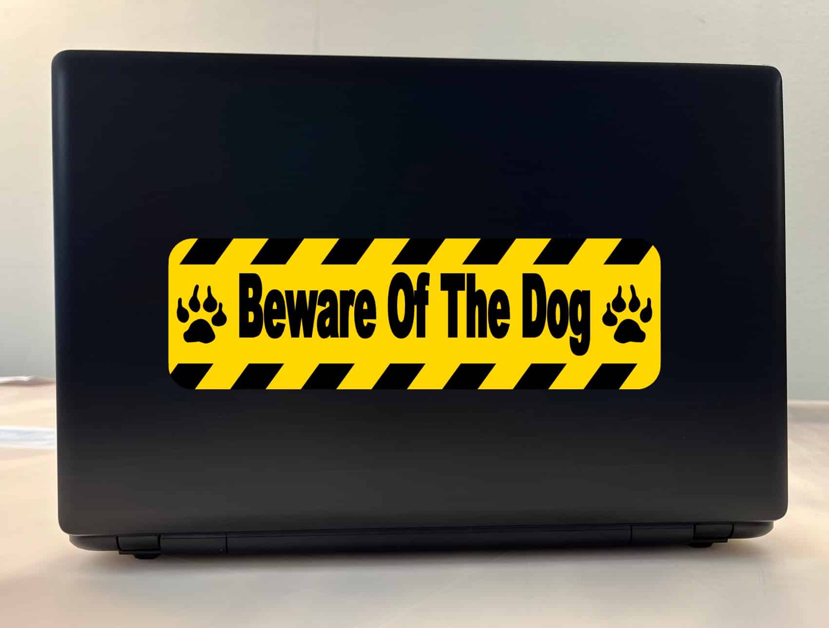10in x 3in Beware of Dog Warning Sign Bumper Sticker Decal Window Stickers Decals