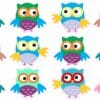 Various Owl Stickers