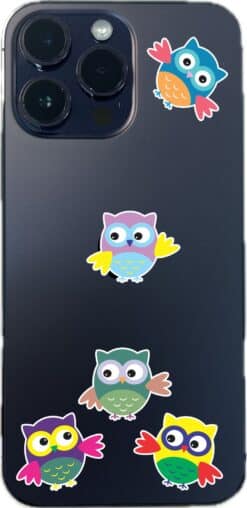 1in x 1in 24X Small Owls owl Vinyl Stickers Decals Owl Car Window Bumper Sticker Decal