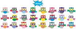 1in x 1in 24X Small Owls owl Vinyl Stickers Decals Owl Car Window Bumper Sticker Decal