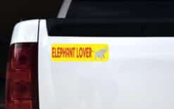10in x 3in Elephant Lover Vinyl Bumper Sticker Decals Window Car Stickers Decal
