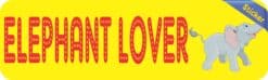 10in x 3in Elephant Lover Vinyl Bumper Sticker Decals Window Car Stickers Decal