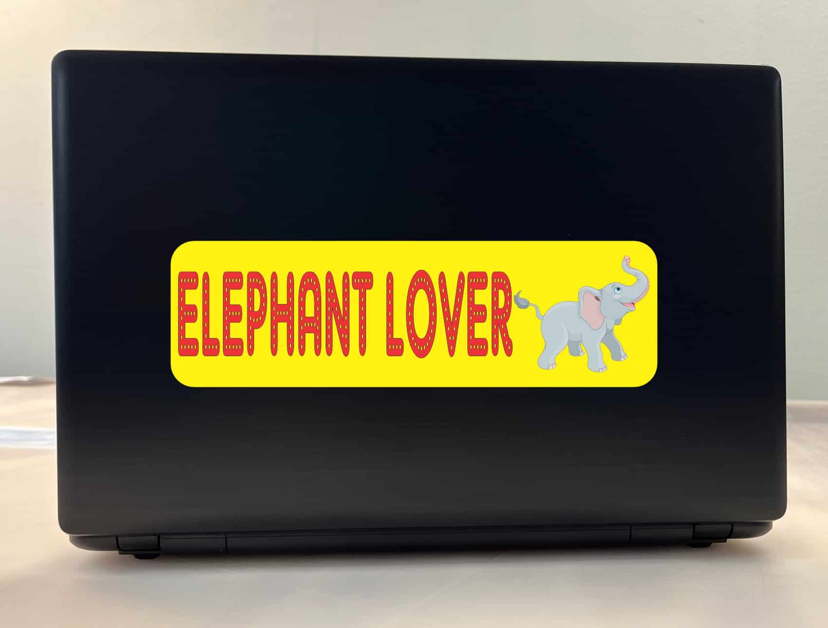 10in x 3in Elephant Lover Vinyl Bumper Sticker Decals Window Car Stickers Decal