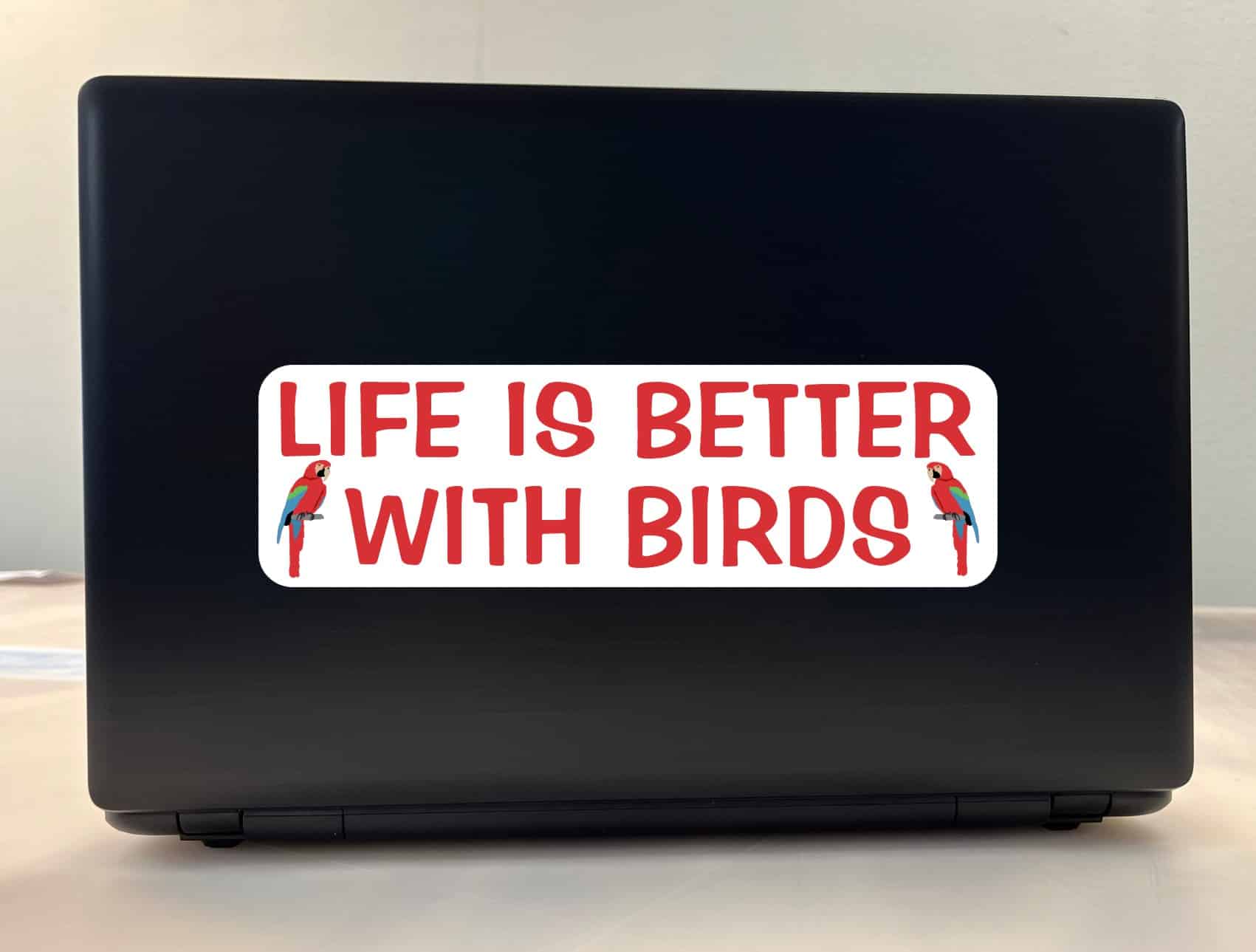 StickerTalk Life Is Better with Birds Vinyl Sticker, 10 inches by 3 inches - Image 4