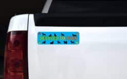 10in x 3in Devoted To Dogs Sticker Decals Window Car Stickers Decal