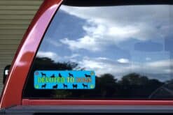 10in x 3in Devoted To Dogs Sticker Decals Window Car Stickers Decal