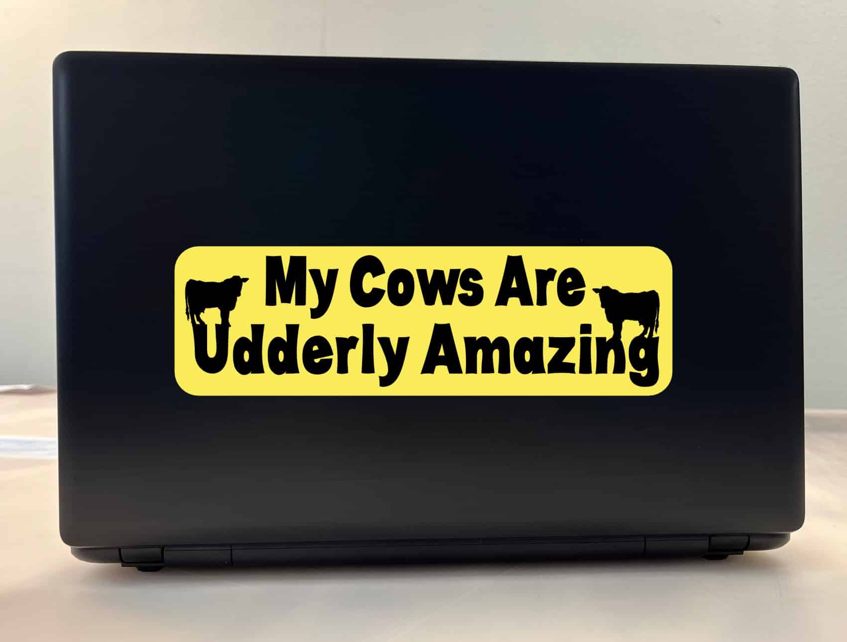10in x 3in My Cows Are Udderly Amazing Sticker Decals Window Car Stickers Decal