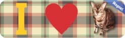 10in x 3in I Heart (Love) Bengal Cats magnet bumper  Car magneti