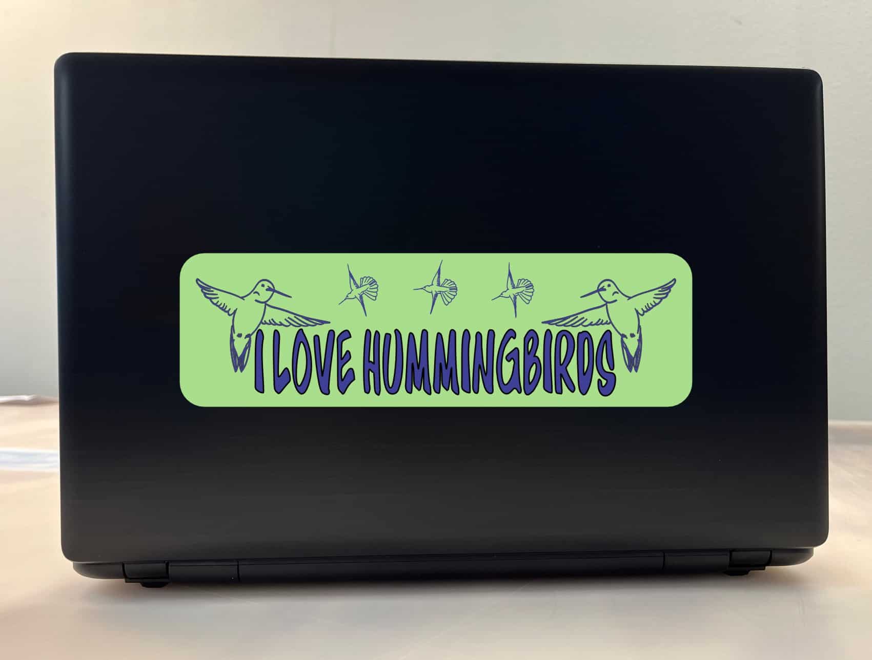 10in x 3in I Love Hummingbirds Bumper Sticker Decal Stickers Decals