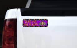 10in x 3in Guinea Pigs Make Me Happy Animals Bumper Sticker Vinyl Window Decal