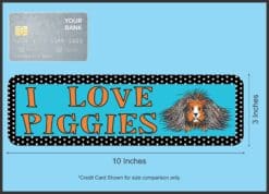10in x 3in I Love Piggies Guinea Animals Bumper Sticker Vinyl Window Decal
