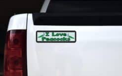 10in x 3in I love Peacocks Animals Magnet Magnetic Vehicle Sign