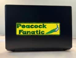 10in x 3in Peacock Fanatic Animals Bumper Sticker Vinyl Window Decal