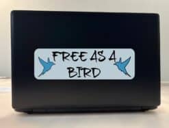 10in x 3in Free as a Bird Bumper Sticker Decal Vinyl Car Sticker