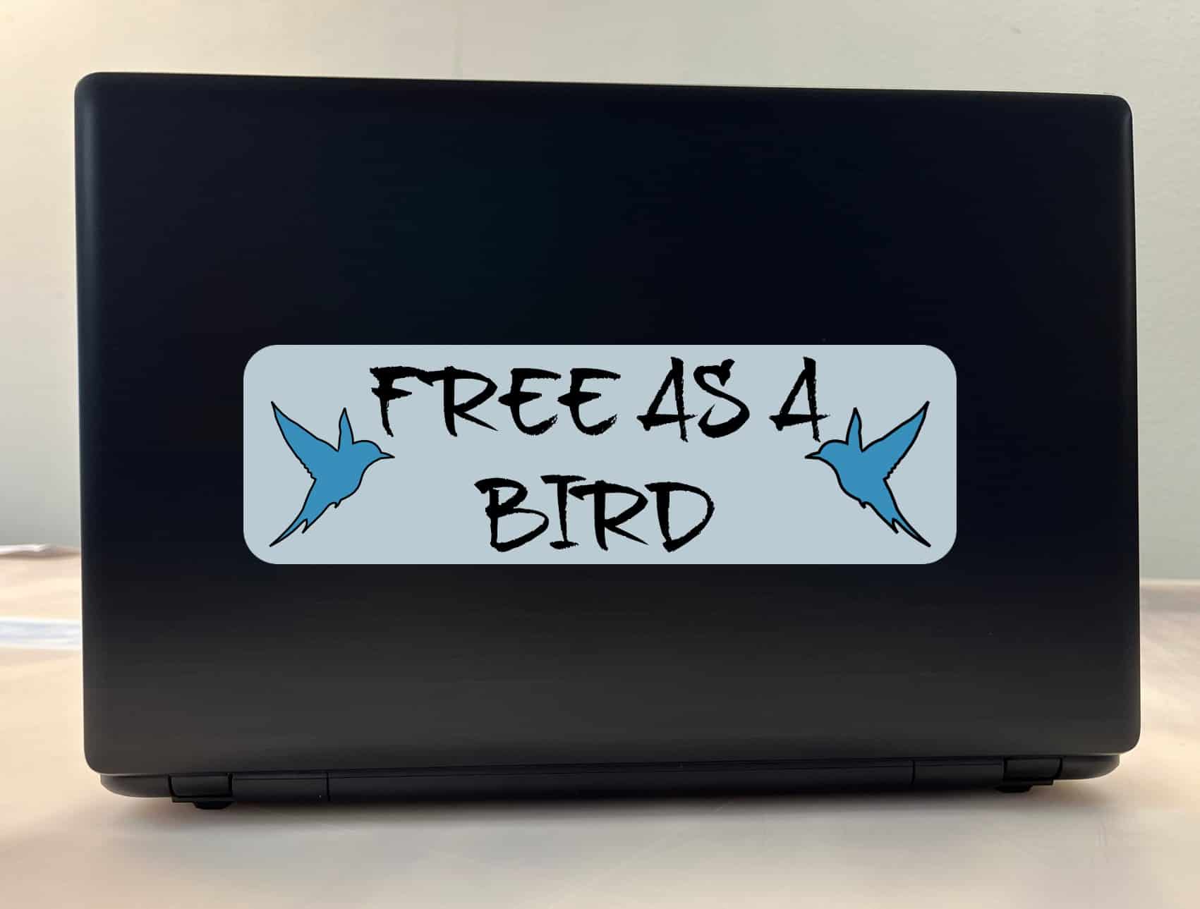 10in x 3in Free as a Bird Bumper Sticker Decal Vinyl Car Sticker