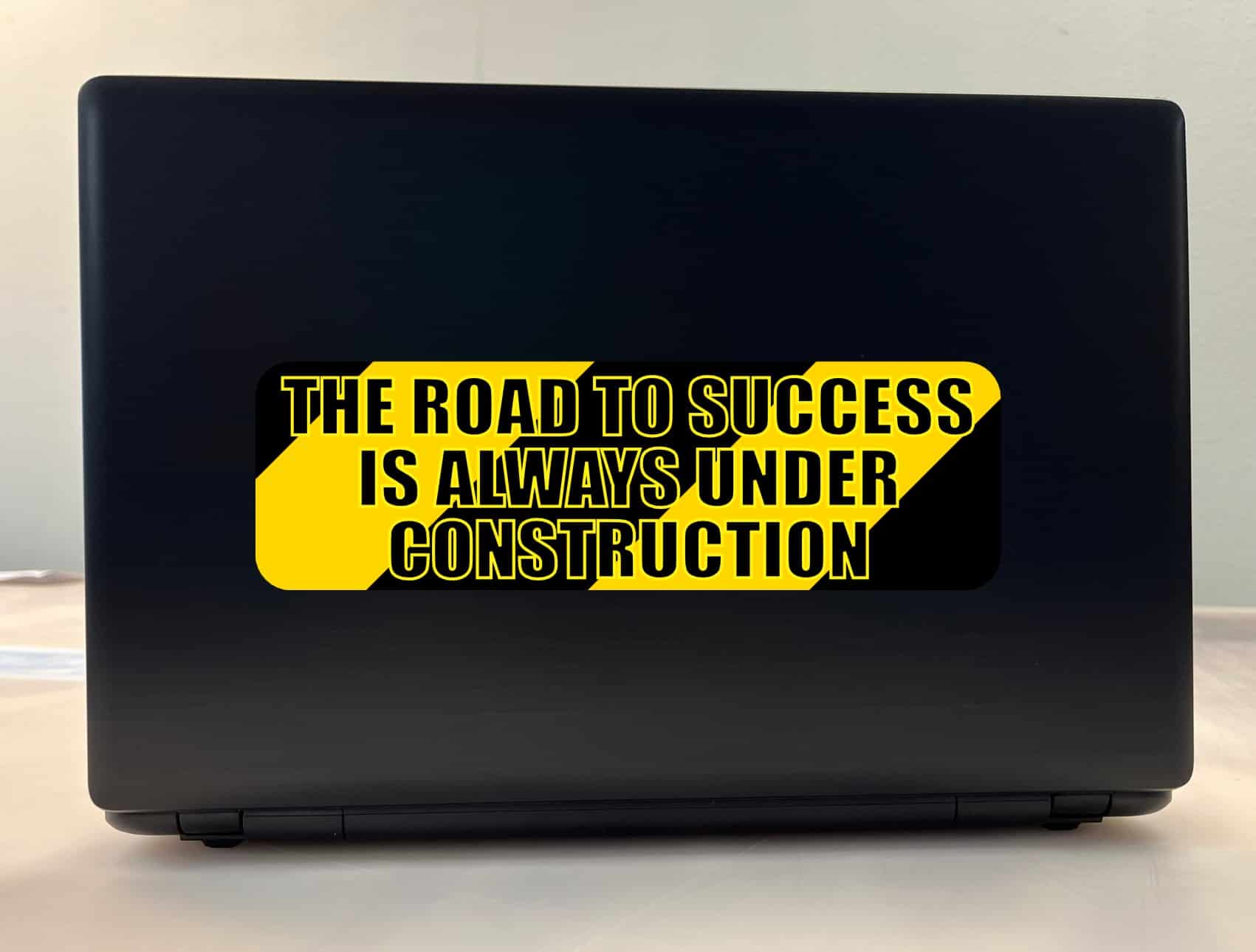 10in x 3in Construction Road to Success Bumper Sticker Decal Window Stickers Decals