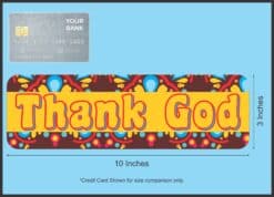 10in x 3in Thank God Religious Bumper magnet Vinyl Car magnets magnetic