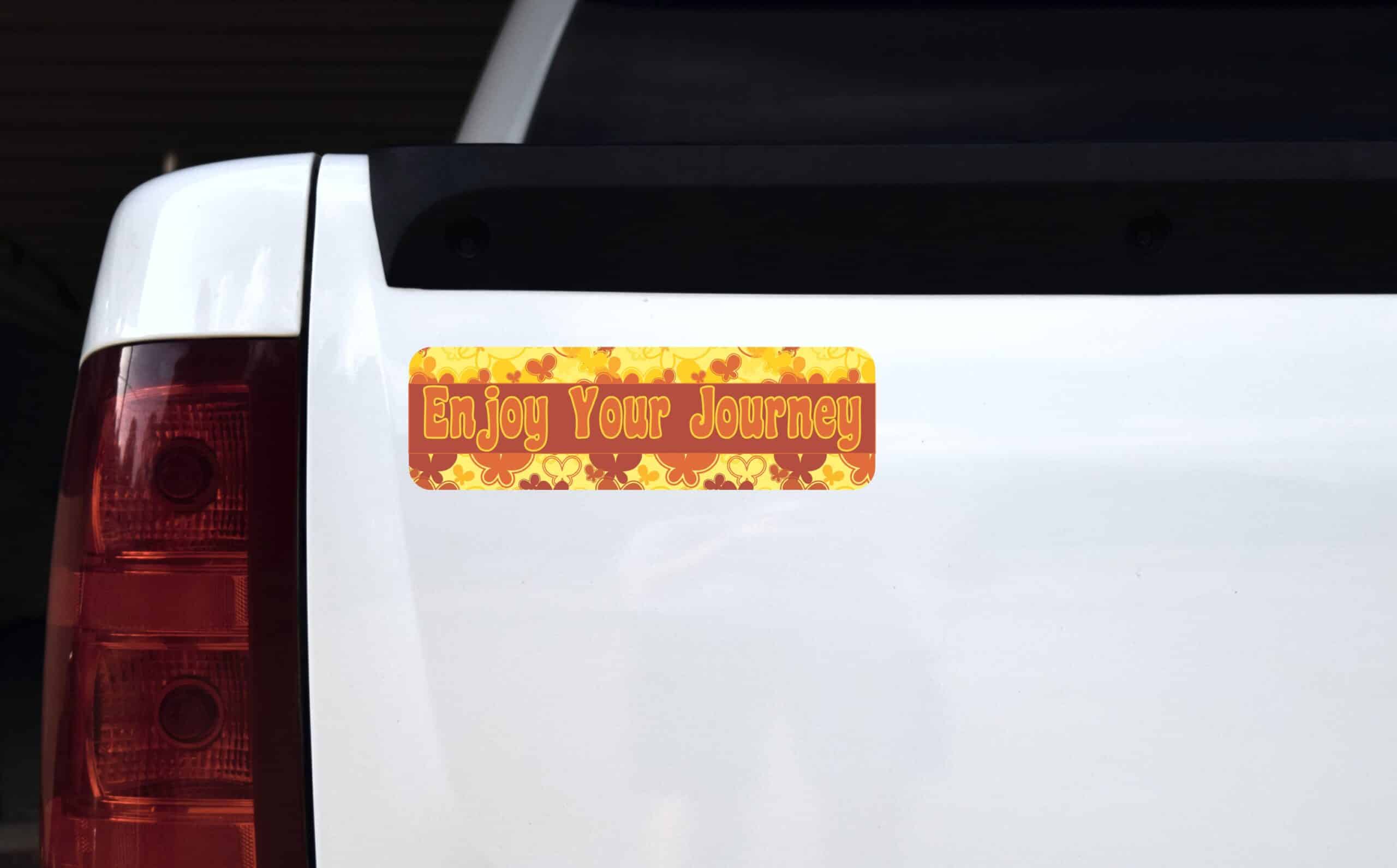 10in x 3in Enjoy Your Journey Bumper magnet Vinyl Car magnets magnetic