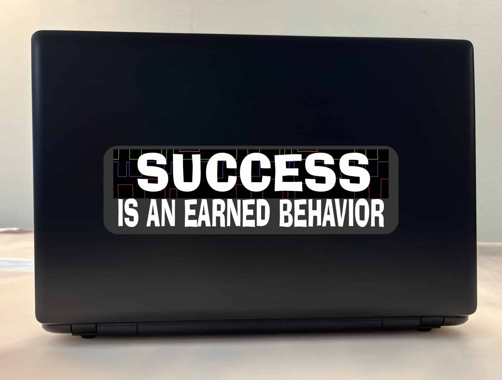 StickerTalk Success Is an Earned Behavior Vinyl Sticker, 10 inches by 3 inches - Image 4
