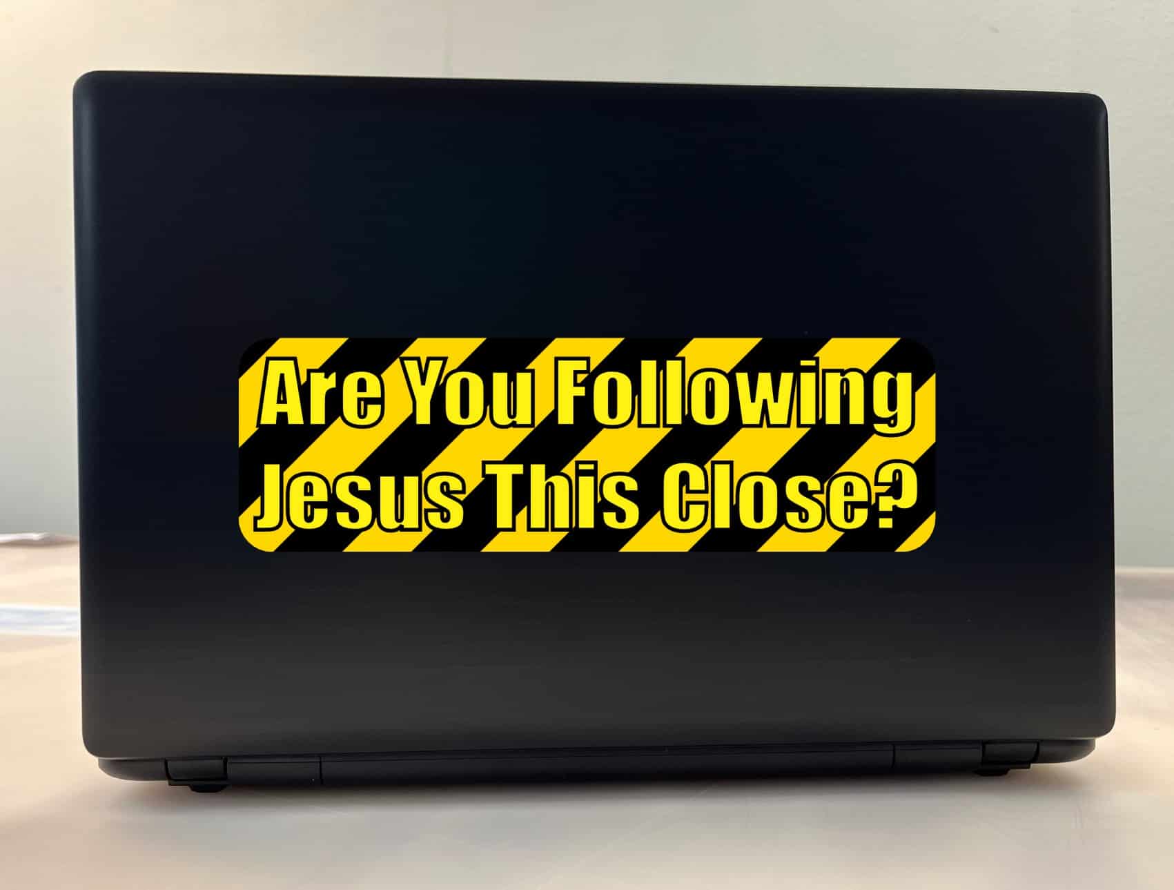 10in x 3in Are you Following Jesus This Close Bumper Stickers Decals Sticker Decal
