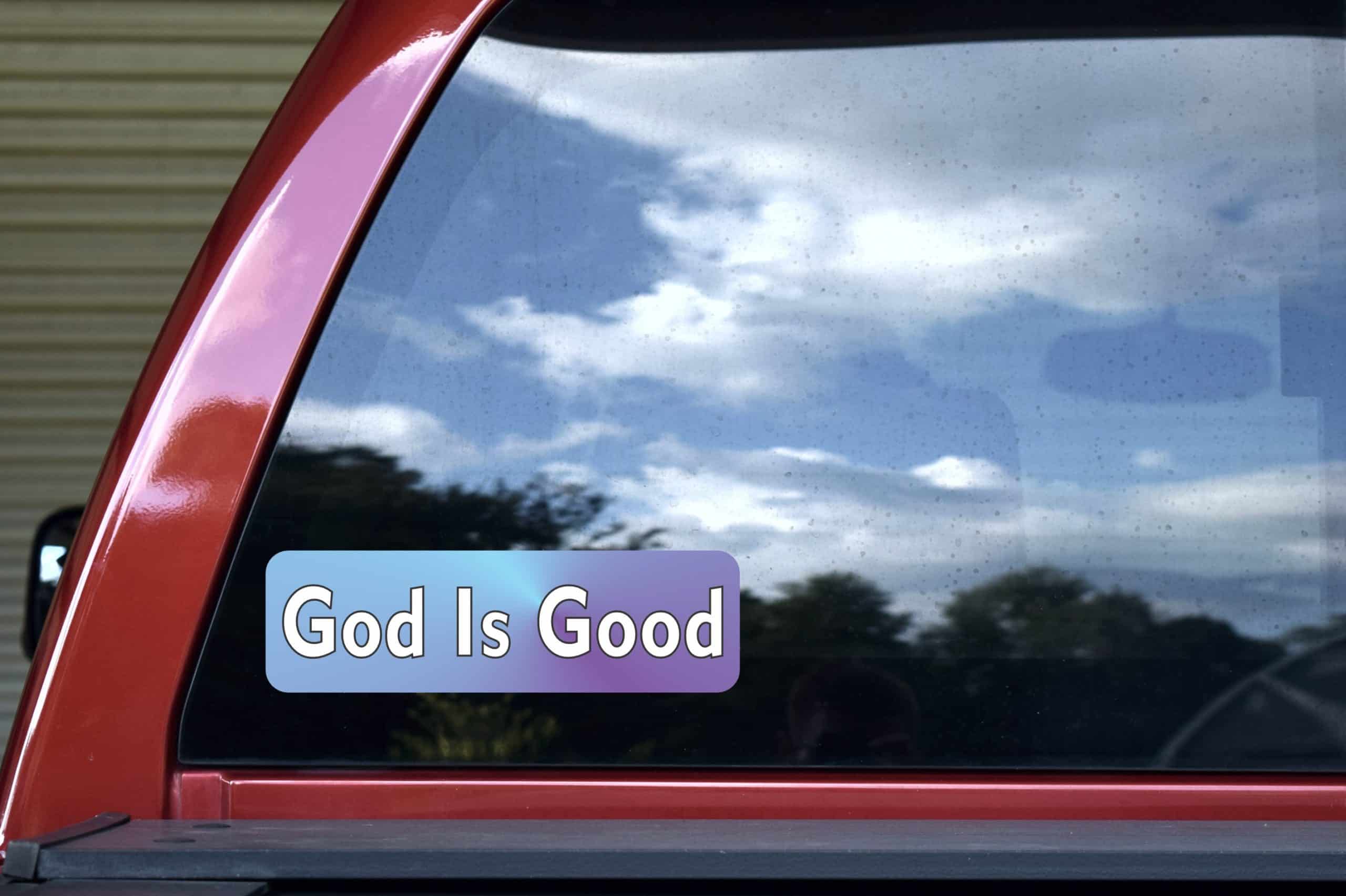 10in x 3 God Is Good Car Bumper Stickers Decals Window Sticker Decal Jesus - Image 4