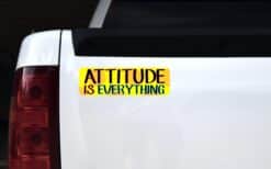 10in x 3in Attitude Is Everything Vinyl Bumper magnet magnetic magnets