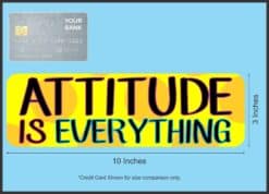 10inx 3in Attitude Is Everything Vinyl Bumper Sticker Decals Window Stickers Decal