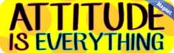 10in x 3in Attitude Is Everything Vinyl Bumper magnet magnetic magnets