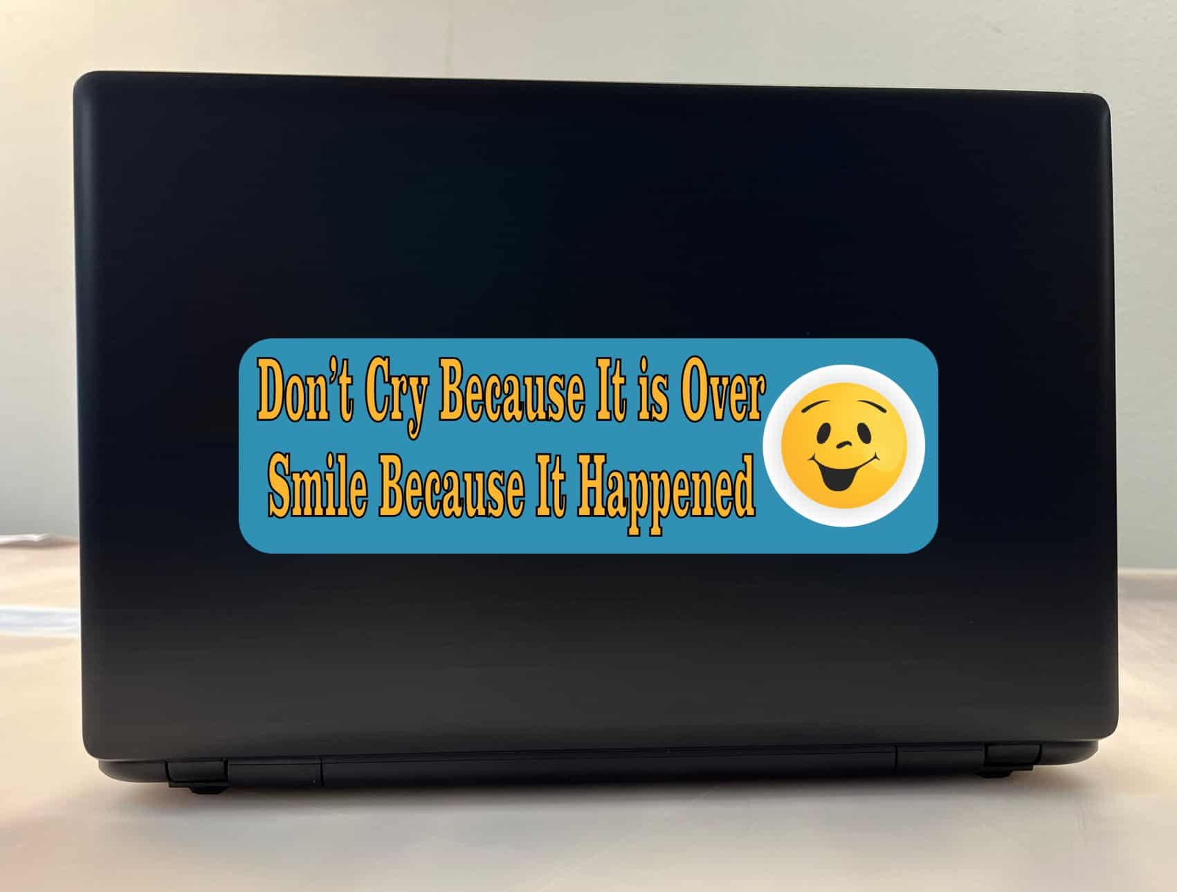 B-70-5: Dont Cry BecauseIts Over Bumper Stickers Decals Window Sticker Decal