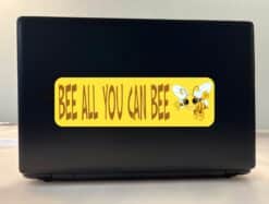 10in x 3in BeE ALL YOU CAN BeE Vinyl Bumper Sticker Car Decal Window Stickers Decals