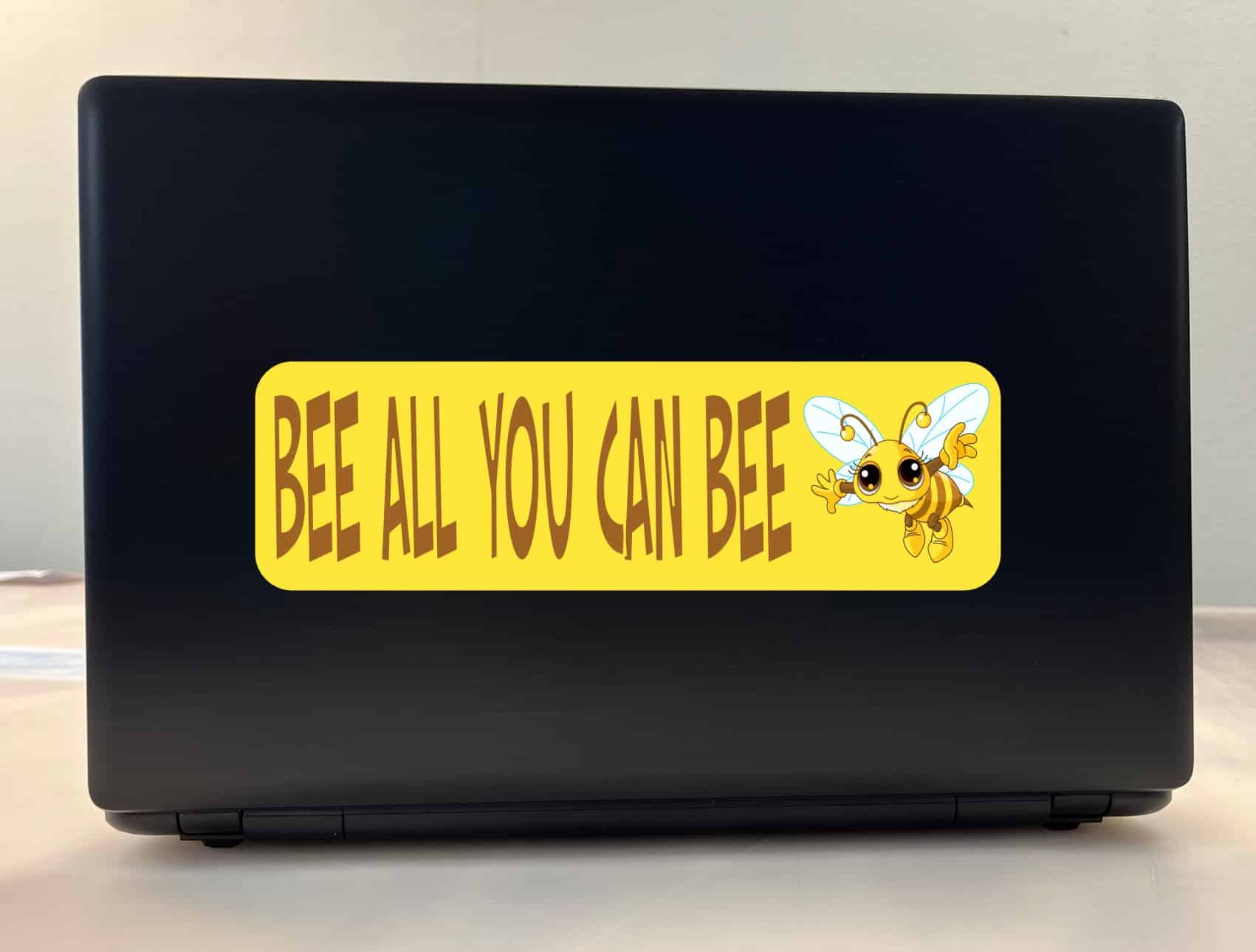 10in x 3in BeE ALL YOU CAN BeE Vinyl Bumper Sticker Car Decal Window Stickers Decals