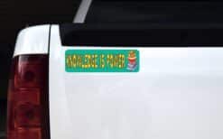 10in x 3in Knowledge Is Power Bumper magnet magnetic magnets