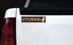 10in x 3in Live Life Slow And Enjoy Sloth Bumper magnet magnetic magnets
