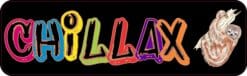 10in x 3in Chillax Sloth Vinyl Bumper Sticker Car Decal Window Stickers Decals