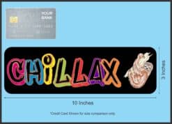 10in x 3in Chillax Sloth Vinyl Bumper Sticker Car Decal Window Stickers Decals