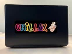 10in x 3in Chillax Sloth Vinyl Bumper Sticker Car Decal Window Stickers Decals