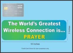 10in x 3in Worlds Greatest Wireless Prayer Bumper magnets Car magnet