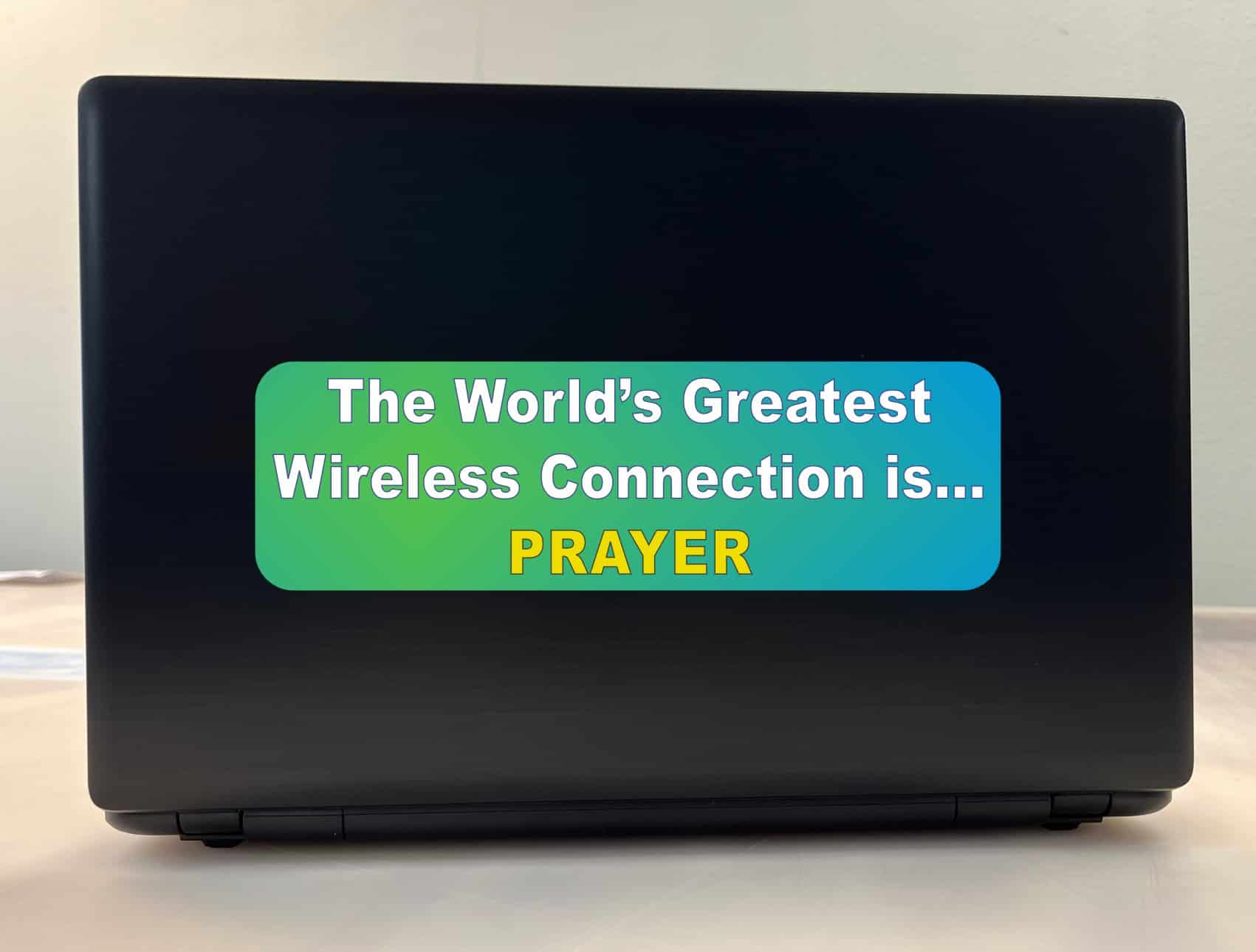 10in x 3in Worlds Greatest Wireless Prayer Bumper Stickers Car Decals Sticker Decal